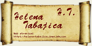 Helena Tabajica vizit kartica